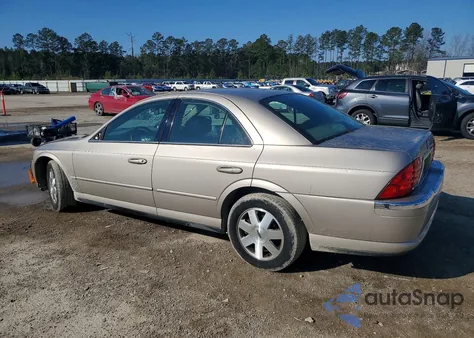 2002 Lincoln Ls z USA, uszkodzony, nr VIN 1LNHM86S72Y630516